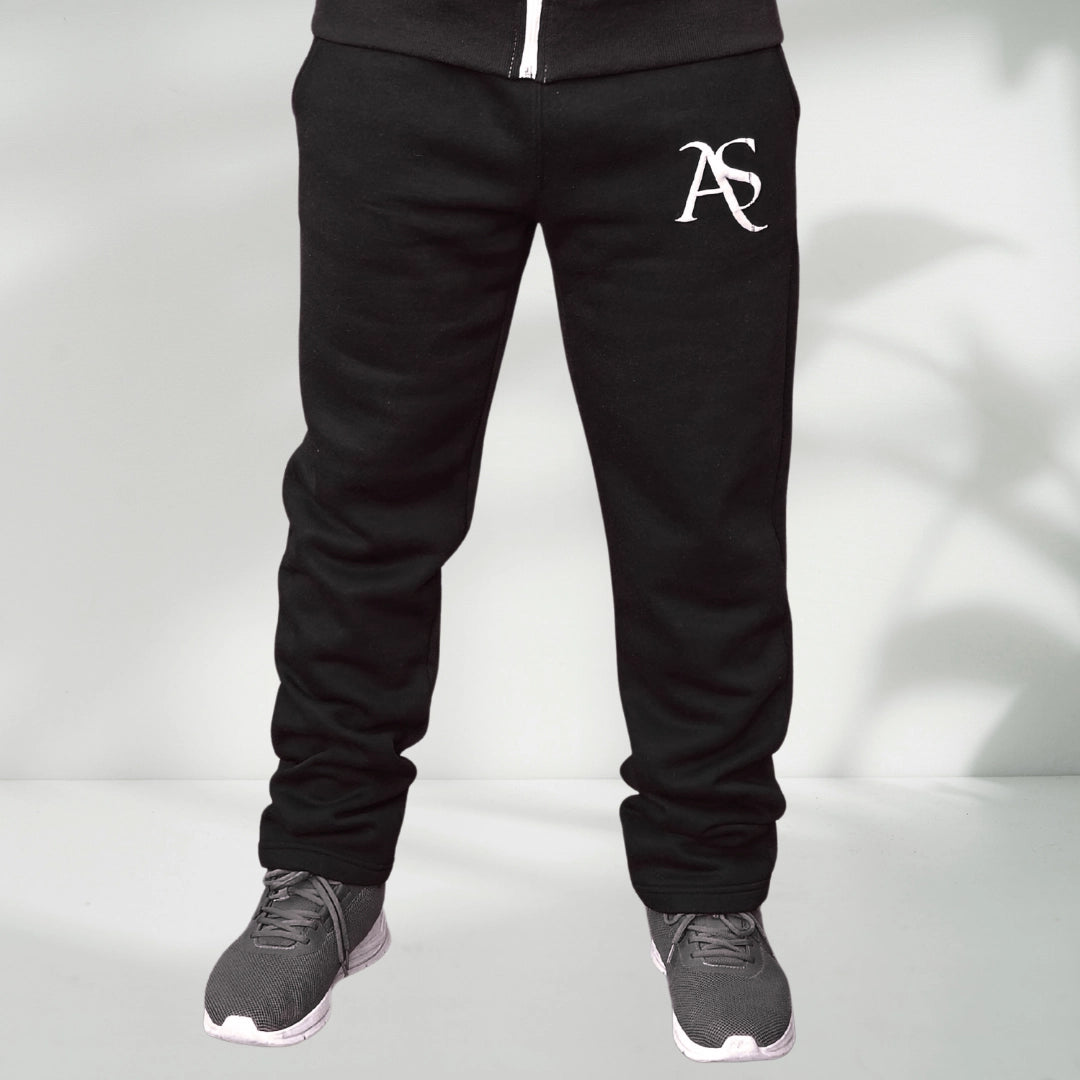Red Horizon Winter Jogging Trousers – 320–340 GSM Cotton Fleece | AS Activewear