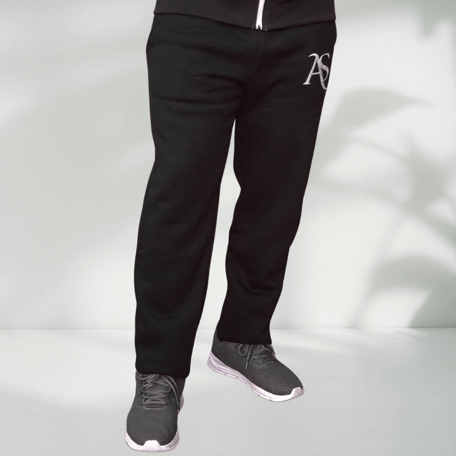 Red Horizon Winter Jogging Trousers – 320–340 GSM Cotton Fleece | AS Activewear